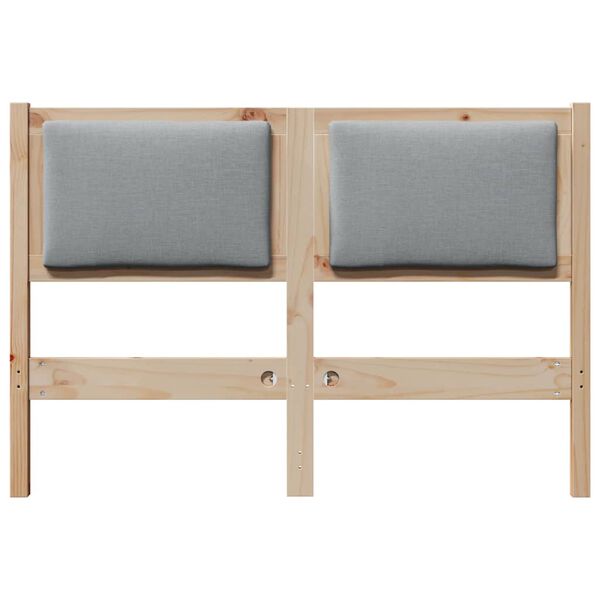 vidaXL Uzglavlje Ostalo Smeđa 120 cm Masivna borovina