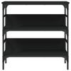 vidaXL Konzolni stol crni 75 x 32 x 75 cm od konstruiranog drva