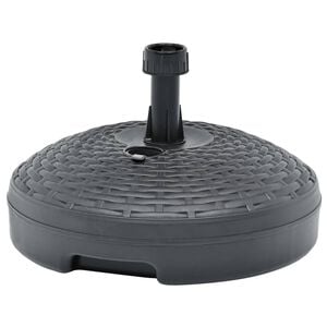 vidaXL Stalak za suncobran pijesak/voda 20 L antracit plastični ratan