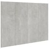 vidaXL Uzglavlje za krevet siva boja betona 120 x 1,5 x 80 cm drveno