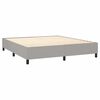 vidaXL Krevet box spring s madracem svjetlosiva 160x200 cm tkanina