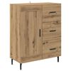 vidaXL Highboard s ladicama Umjetnički hrast 69,5 x 34 x 180 cm