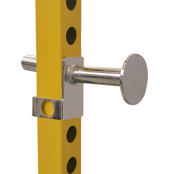 vidaXL Sprava za vježbanje 140 x 145 x 214 cm žuto-crni