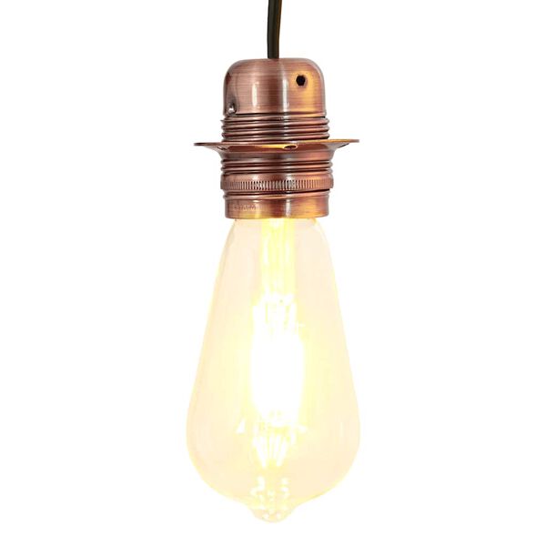 vidaXL Grla za žarulje 2 kom crvena bronca E27