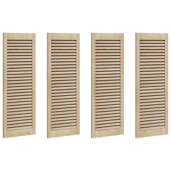 vidaXL Ormarna vrata s vratima 4 pcs Prirodna 140.5 x 2.1 x 49.5 cm