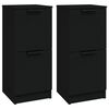 vidaXL Komode 2 kom crne 30 x 30 x 70 cm od konstruiranog drva