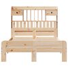 vidaXL Krevet s regalom za knjige bez madraca 135x190 cm od borovine