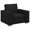 vidaXL Sofa stolica Crna 100 cm Lažna koža