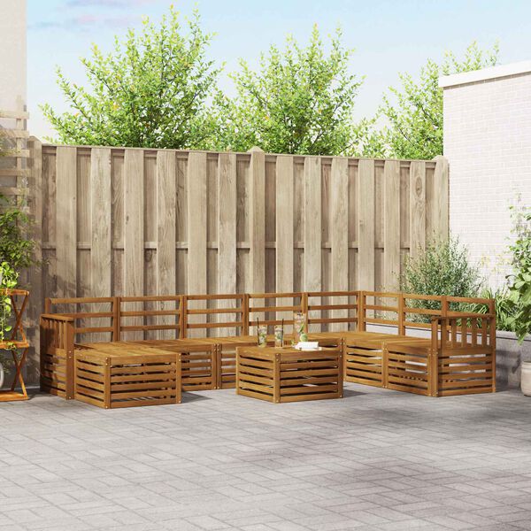 vidaXL Setovi sofa Prirodna Čvrsto drvo akacije