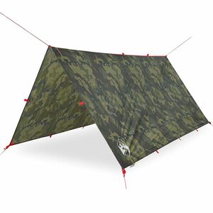 vidaXL Cerada za kampiranje maskirna 306x306 cm vodootporna