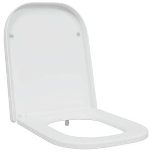vidaXL WC daska Bijela 47,5 x 35 x 3,6 cm Duroplast