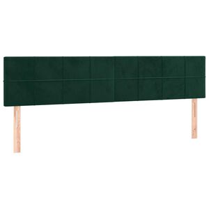 vidaXL Uzglavlja tamnozelena 200x5x78/88 cm bar&scaron;unasta