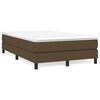 vidaXL Krevet box spring s madracem tamnosmeđi 120 x 190 cm od tkanine