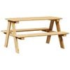 vidaXL Dječji stol s klupama IRUN 90x79,5x50 cm Masivno drvo