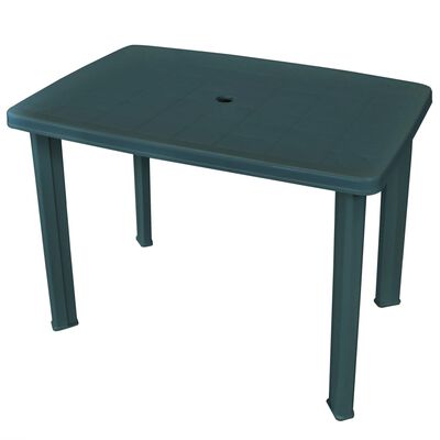 vidaXL Vrtni stol od plastike zeleni 101 x 68 x 72 cm