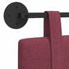 vidaXL Držeće uzglavlje Zidne Vinska crvena 210 x 55 x 5 cm tkanina