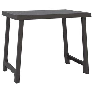 vidaXL Stol za kampiranje antracit 79 x 56 x 64 cm PP izgled drva