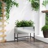 vidaXL Povišeni Vrtni Planter Srebrno 60 x 26 x 45 cm Cinkani čelik