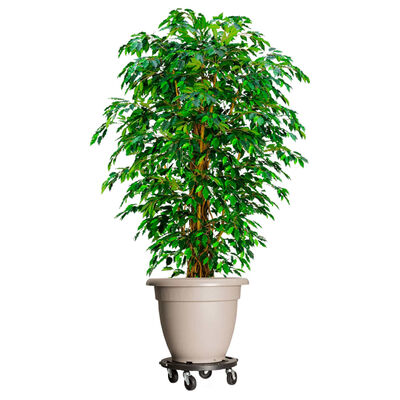 vidaXL Kolica za biljke s kotačima promjer 40 cm crna 275 kg