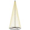 vidaXL LED božićno drvce 235 cm 500 LED lampica Topla bijela Željezo