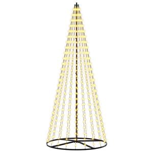 vidaXL LED božićno drvce 235 cm 500 LED lampica Topla bijela Željezo