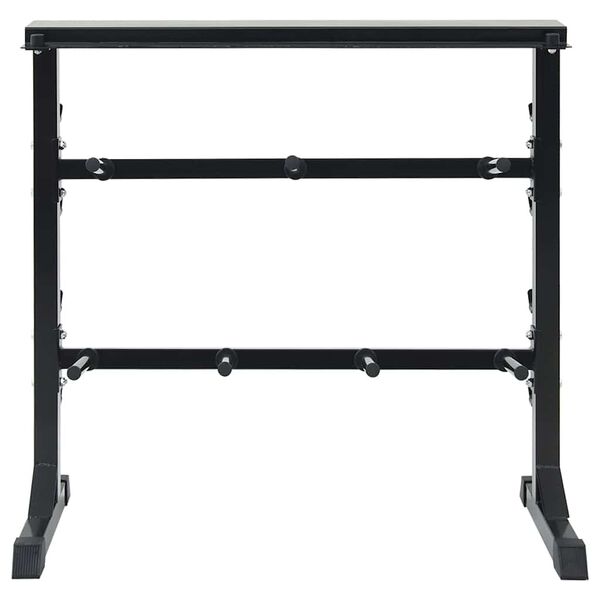 vidaXL Rack za bučice Crna 99 x 45 x 95,5 cm Čelik s prahom premazan