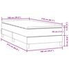 vidaXL Box spring krevet s madracem tamnosivi 100x210 cm bar&scaron;unasti