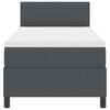 vidaXL Krevet s opruga kutije Tamno siva i bijela 203 x 80 x 88 cm