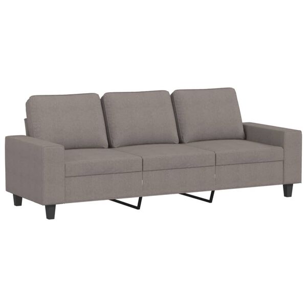 vidaXL 3-dijelni set sofa smeđesivi od tkanine