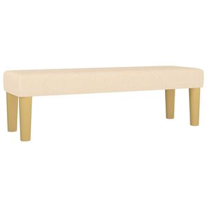 vidaXL | klupa | Krema 100 x 30 x 30 cm tkanina