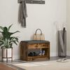 vidaXL Klupa za hodnik s jastukom Dimljeni Hrast 63 x 38 x 45 cm