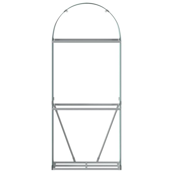 vidaXL Držač za cjepanice zeleni 80 x 45 x 190 cm pocinčani čelik