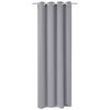 vidaXL Zavjesa za Zamračivanje s Metalnim Prstenovima 270x245 cm Siva
