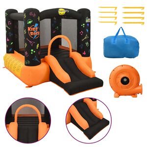 Happy Hop trampolin na napuhavanje s toboganom 210 x 280 x 170 cm PVC