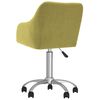 vidaXL Okretna blagovaonska stolica od tkanine zelena