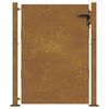 vidaXL Vrtna vrata 100x150 cm Corten čelik
