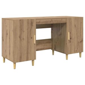 vidaXL Stol Umjetnički hrast Konstruirano drvo 140 x 50 x 75 cm