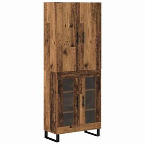 vidaXL Highboard 2 pcs Staro drvo 69,5 x 34 x 180 cm