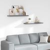 vidaXL Plutajuće zidne police 2 kom sive 90 x 23,5 x 3,8 cm MDF