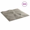 vidaXL Zidni paneli 24 kom boja betona 50 x 50 cm XPS 6 m² dijamanti