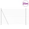 vidaXL Stup za ogradu Srebrno 25 x 1,6 m (mreža 13 mm) Čelik