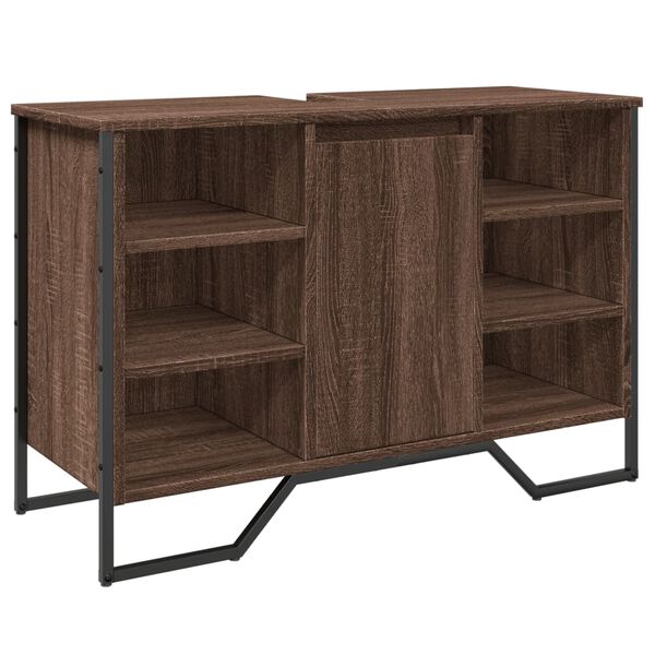 vidaXL Kupaonski ormarić za umivaonik boja hrasta 91x35x60 cm drveni