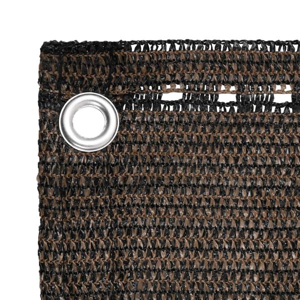 vidaXL Balkonski zastor smeđi 90 x 400 cm HDPE