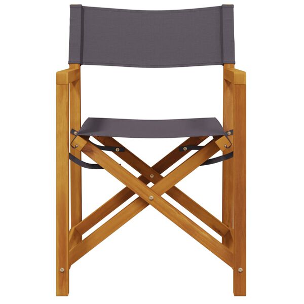 vidaXL Sklopive direktorske stolice 2 kom tamnosive od tkanine