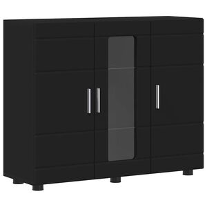 vidaXL Drveni ormar Crna 88,5 x 30,5 x 73 cm Konstruirano drvo