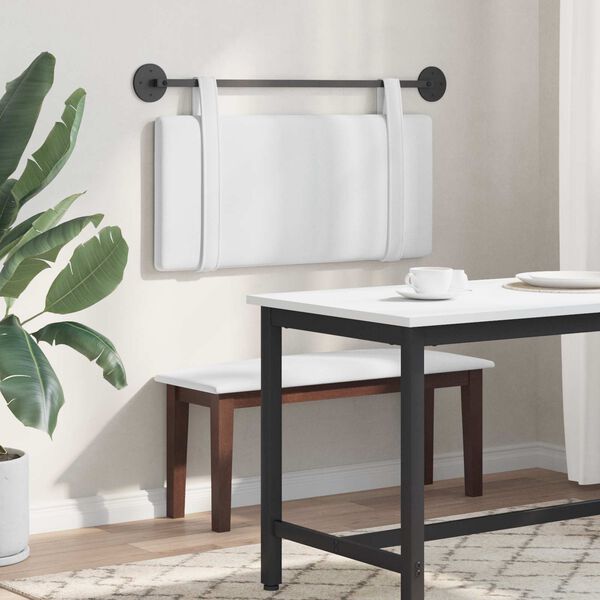 vidaXL Držeće uzglavlje Zidne Bijeli 100 x 55 x 5 cm tkanina