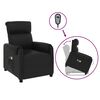 vidaXL Masažna fotelja na podizanje od umjetne kože crna