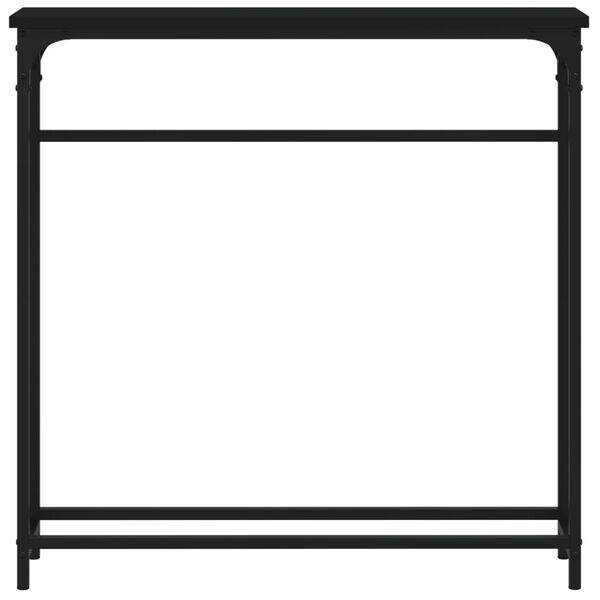vidaXL Konzolni stol crni 75 x 19,5 x 75 cm od konstruiranog drva