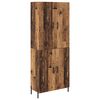 vidaXL Highboard Staro drvo 69,5 x 34 x 180 cm Konstruirano drvo