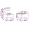 vidaXL Set vanjskih sofa 5 pcs Prirodna Čvrsto drvo akacije